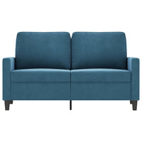 Divano a 2 Posti Blu 120 cm in Vellutocod mxl 109710