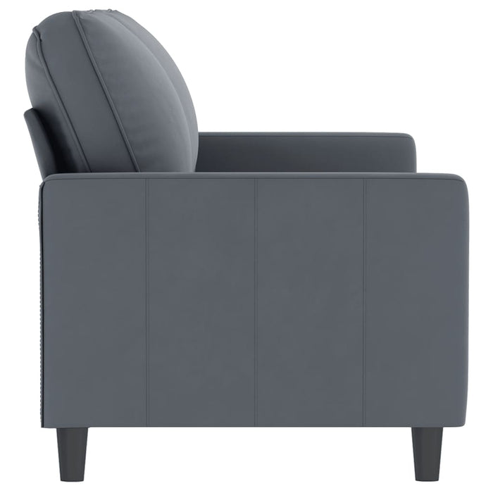 Divano a 2 Posti grigio scuro140 cm in Velluto 359200