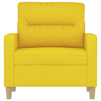 Poltrona Giallo Chiaro 60 cm in Tessuto 359224