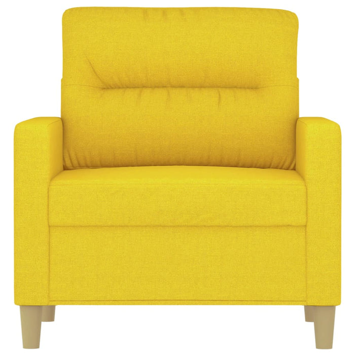 Poltrona Giallo Chiaro 60 cm in Tessuto 359224