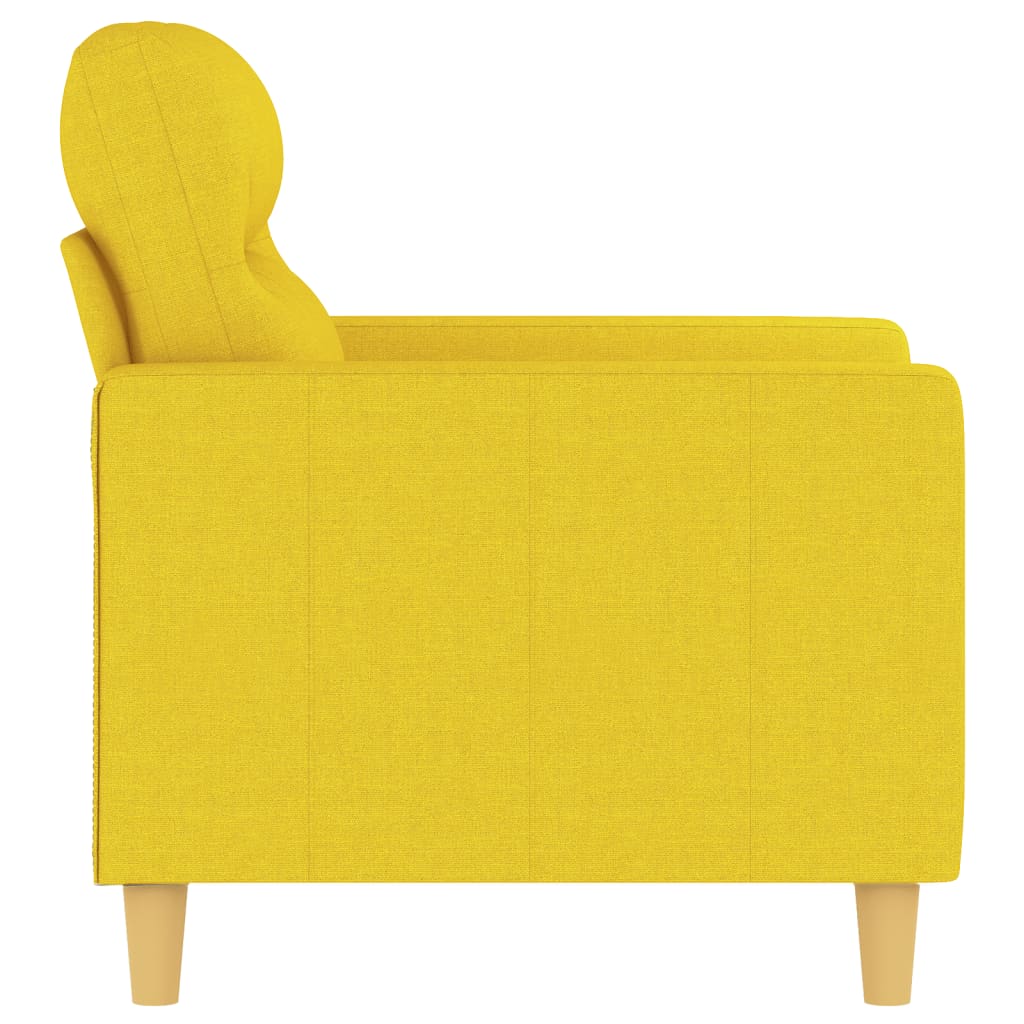 Poltrona Giallo Chiaro 60 cm in Tessuto 359224
