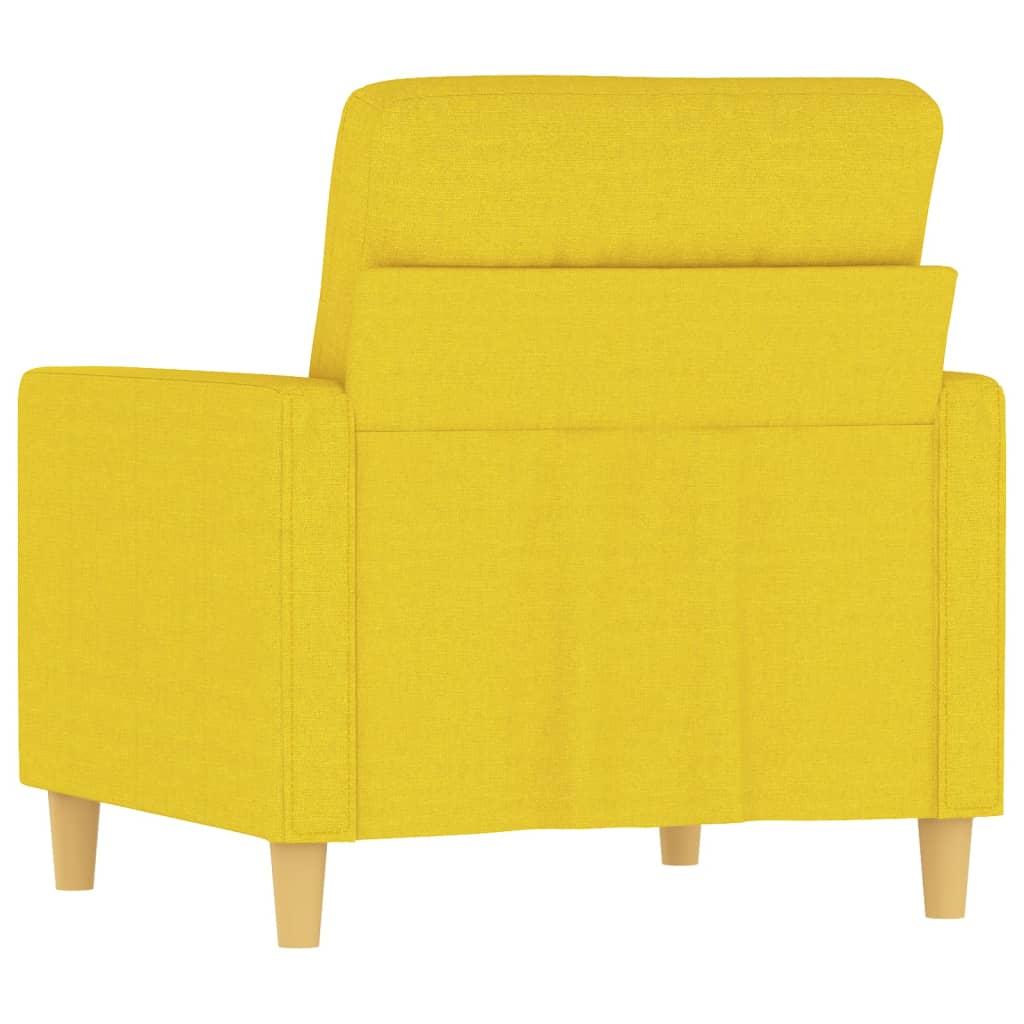 Poltrona Giallo Chiaro 60 cm in Tessuto 359224