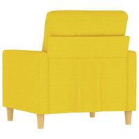 Poltrona Giallo Chiaro 60 cm in Tessuto 359224