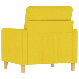 Poltrona Giallo Chiaro 60 cm in Tessuto 359224