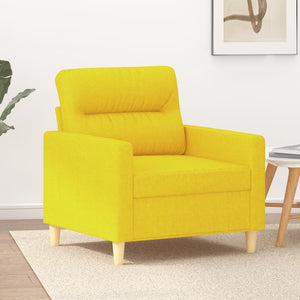 Poltrona Giallo Chiaro 60 cm in Tessuto 359224