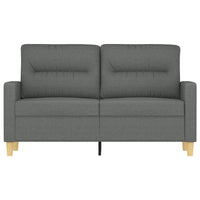 Divano a 2 Posti Grigio Scuro 120 cm in Tessuto 359228