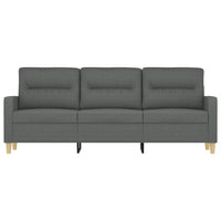 vidaXL Divano a 3 Posti Grigio Chiaro 180 cm in Tessuto