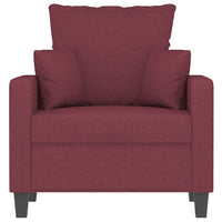 Poltrona Rosso Vino 60 cm in Tessuto 359257