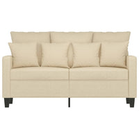 Divano a 2 Posti Crema 120 cm in Tessutocod mxl 83795