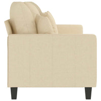 Divano a 3 Posti Crema 180 cm in Tessuto 359277