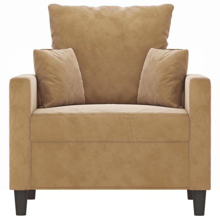 Poltrona Marrone 60 cm Vellutocod mxl 132599