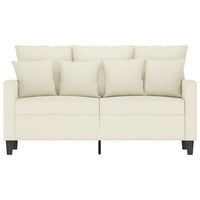 Divano a 2 Posti crema 120 cm in Velluto 359301