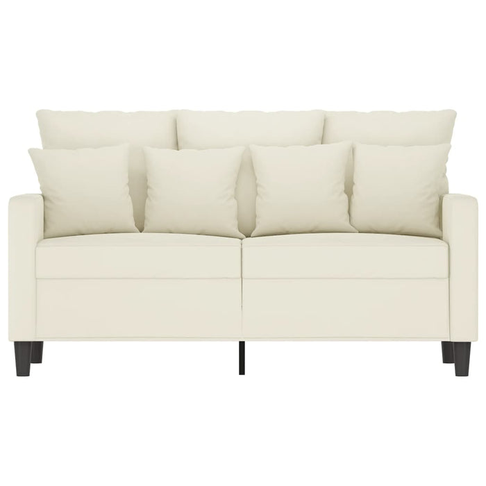 Divano a 2 Posti crema 120 cm in Velluto 359301