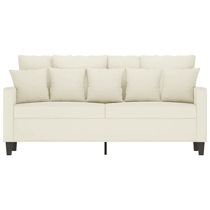 Divano a 2 Posti crema 140 cm in Velluto 359311