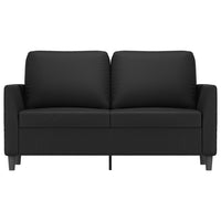 Divano a 2 Posti Nero 120 cm in Similpelle 359328