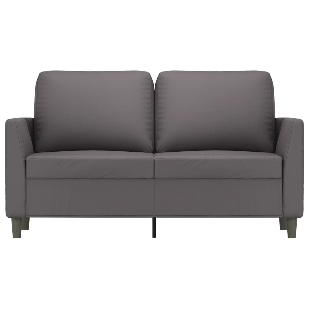 Divano a 2 Posti Grigio 120 cm in Similpellecod mxl 83673