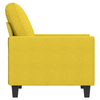 Poltrona Giallo Chiaro 60 cm in Tessuto 359380