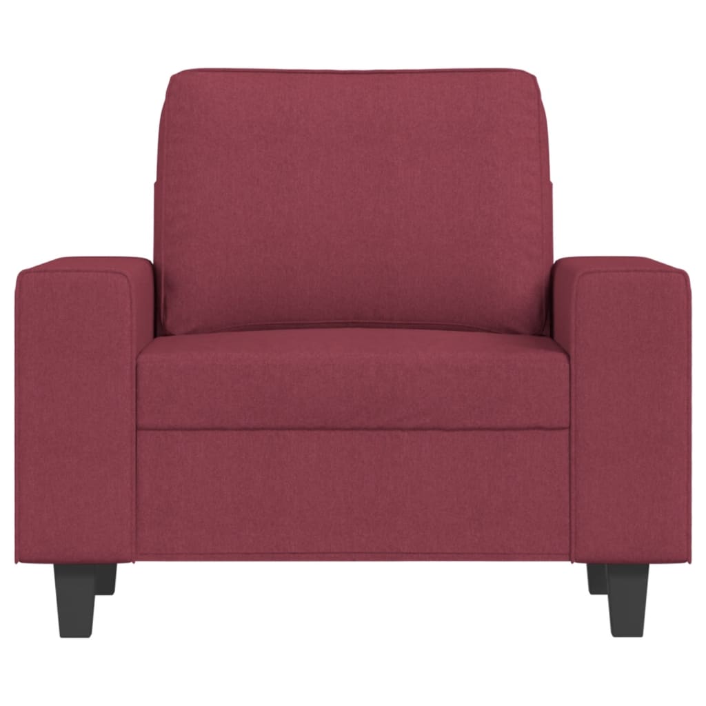 Poltrona Rosso Vino 60 cm in Tessuto 359381