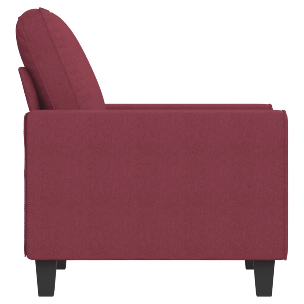 Poltrona Rosso Vino 60 cm in Tessuto 359381