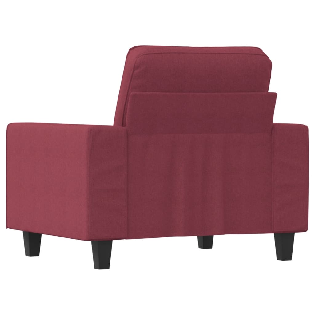 Poltrona Rosso Vino 60 cm in Tessuto 359381