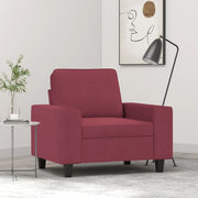 Poltrona Rosso Vino 60 cm in Tessuto 359381