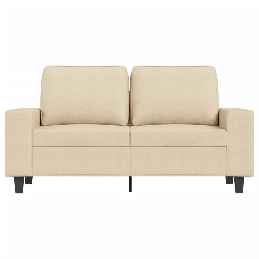 Divano a 2 Posti-Sofa 2 Posti Crema 120 cm in Tessuto 924985