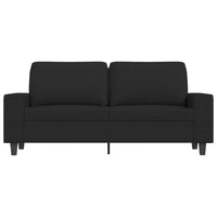 Divano a 2 Posti Nero 120 cm in Tessuto 359395