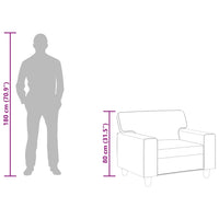 Poltrona Grigia 60 cm in Similpelle 359409