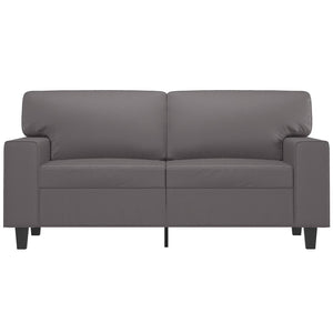 Divano a 2 Posti Grigio 120 cm in Similpelle 359414