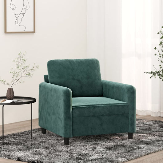 Poltrona Verde Scuro 60 cm Vellutocod mxl 131715