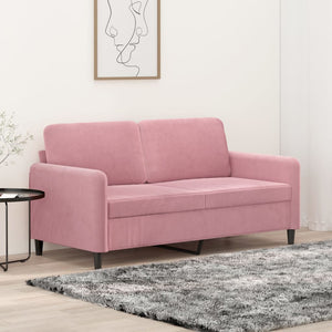 Divano a 2 Posti Rosa 140 cm in Vellutocod mxl 133339