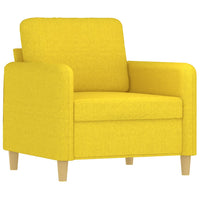 Poltrona Giallo Chiaro 60 cm in Tessuto 359467