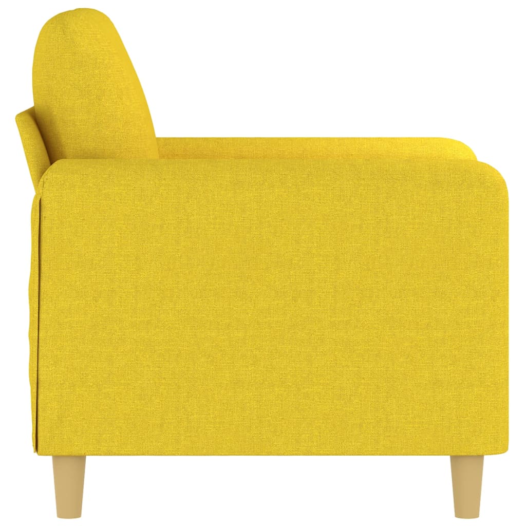 Poltrona Giallo Chiaro 60 cm in Tessuto 359467
