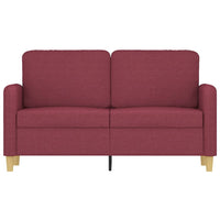 Divano a 2 Posti Rosso Vino 120 cm in Tessutocod mxl 85407