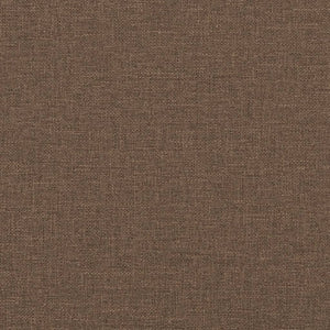 Divano a 2 Posti Marrone 140 cm in Tessuto 359481