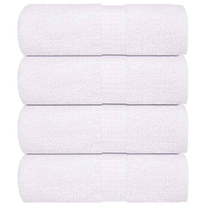 Asciugamani Ospiti 4 pz Bianco 30x50 cm 360 g/m² 100% Cotone