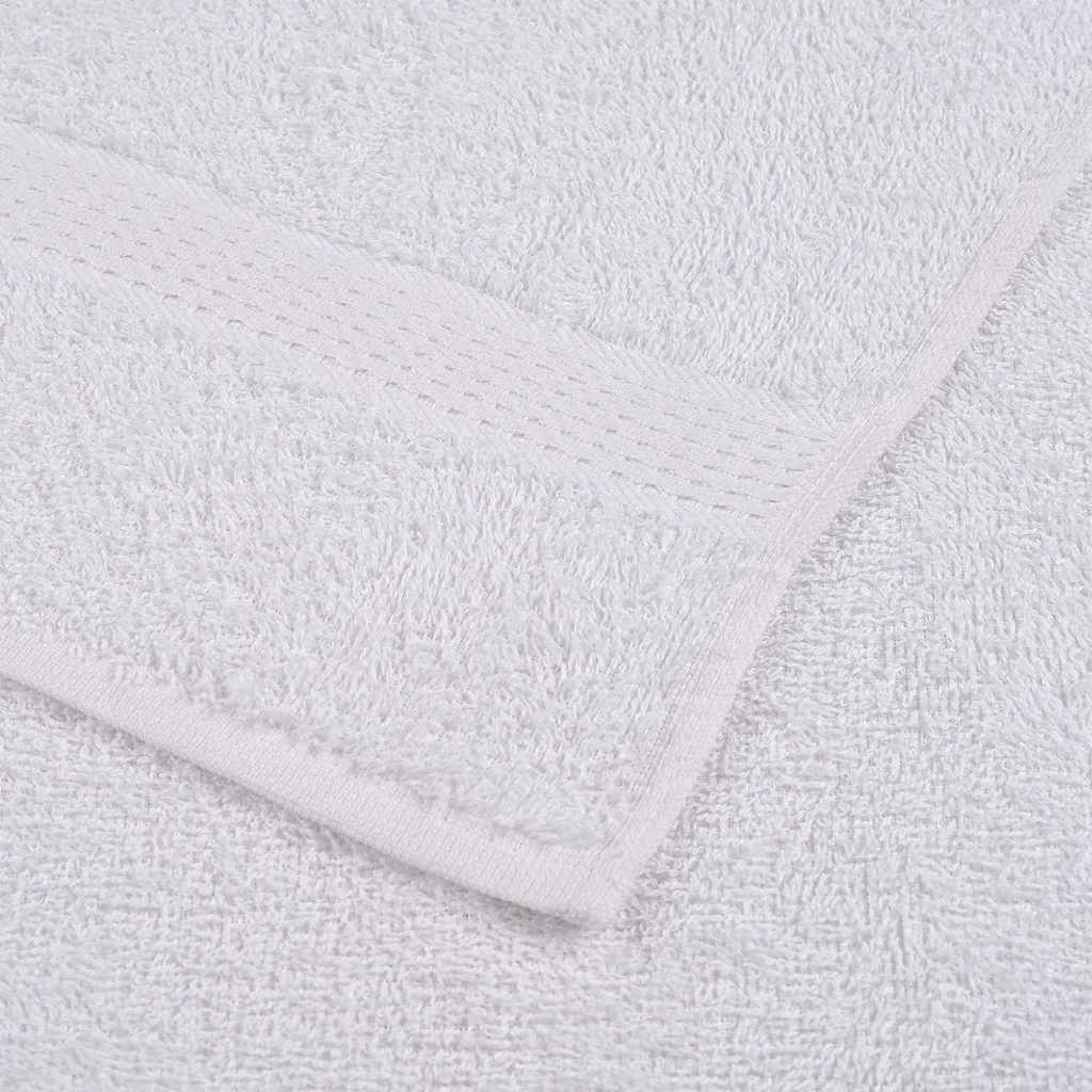 Asciugamani Ospiti 10 pz Bianco 30x50 cm 360 g/m² 100% Cotone 136647