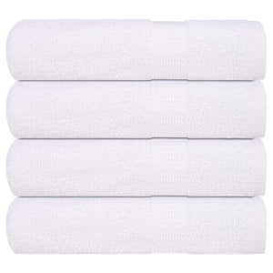 Asciugamani 4 pz Bianchi 50x100 cm 360 g/m² 100% Cotone