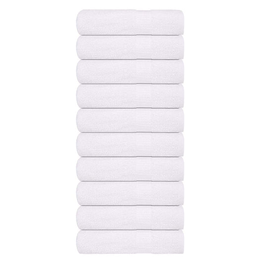 Asciugamani 10 pz Bianchi 50x100 cm 360 g/mÂ² 100% Cotone