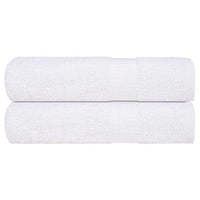 Asciugamani Doccia 2 pz Bianchi 70x140 cm 360 g/m² 100% Cotone 136653