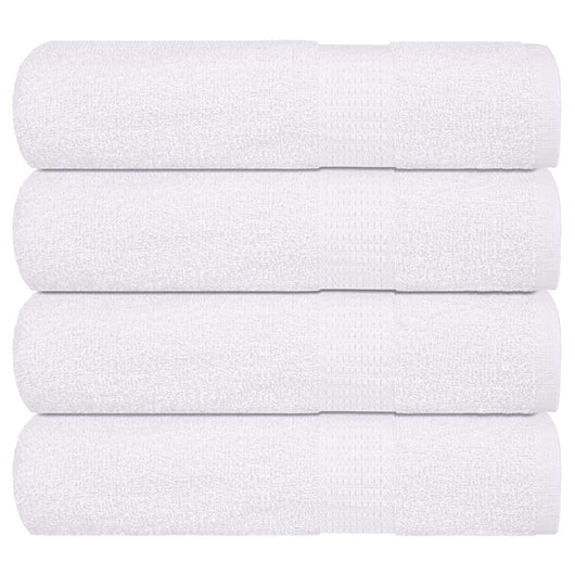 Asciugamani da Bagno 4 pz Bianchi 100x150cm 360g/m² 100% Cotone