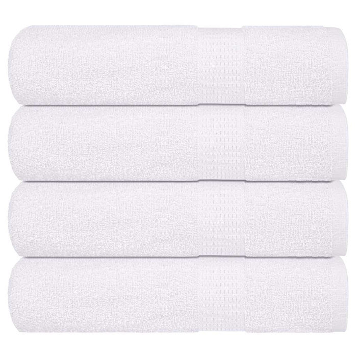 Asciugamani da Bagno 4 pz Bianchi 100x150cm 360g/m² 100% Cotone