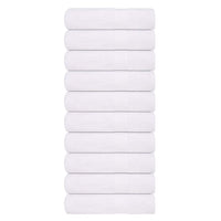 Asciugamani da Bagno 10pz Bianchi 100x150cm 360g/m² 100% Cotone