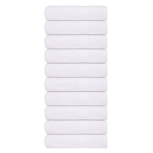 Asciugamani da Bagno 10pz Bianchi 100x150cm 360g/m² 100% Cotone