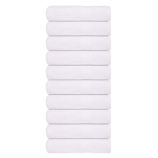 Asciugamani da Bagno 10pz Bianchi 100x150cm 360g/m² 100% Cotone