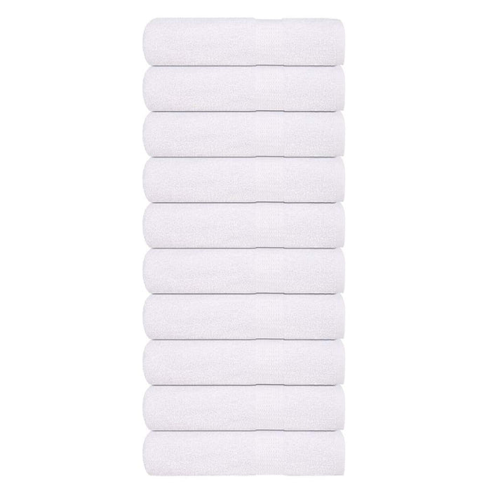 Asciugamani da Bagno 10pz Bianchi 100x150cm 360g/m² 100% Cotone