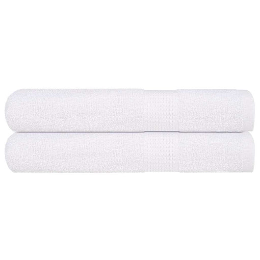 Asciugamani 2 pz Bianchi 100x200 cm 360 g/m² 100% Cotone