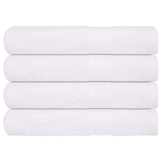 Asciugamani 4 pz Bianchi 100x200 cm 360 g/m² 100% Cotone 136666