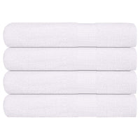 Asciugamani 4 pz Bianchi 100x200 cm 360 g/mÂ² 100% Cotone