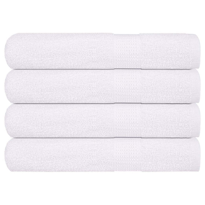 Asciugamani 4 pz Bianchi 100x200 cm 360 g/mÂ² 100% Cotone